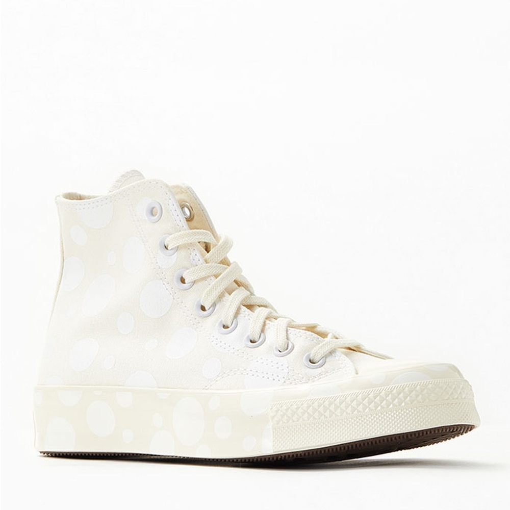 Converse White Polka Dot Chuck Taylor 70 hi 9.5